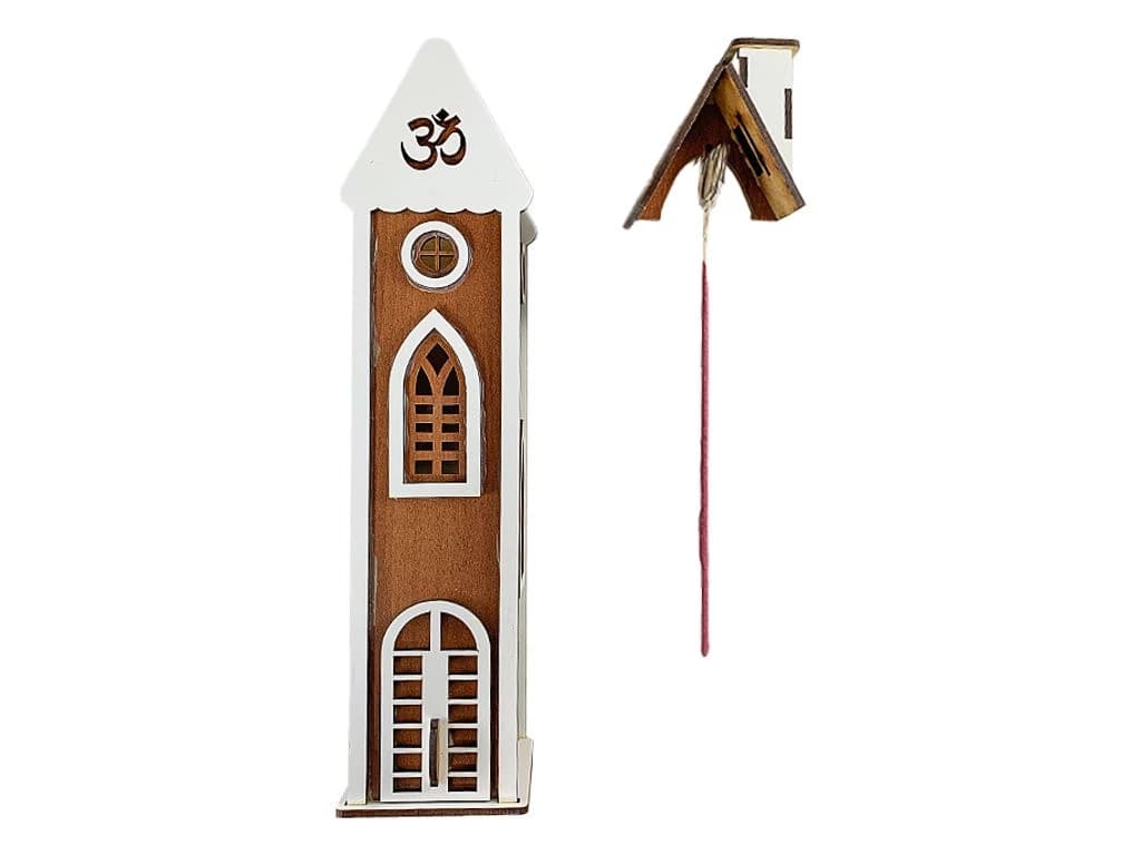 PORTA SAHUMERIO TORRE CASITA MDF 20CM